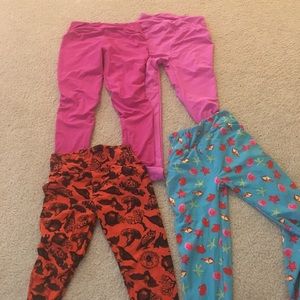 4 like new pairs lularoe one size leggings